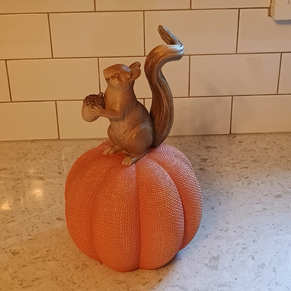 Martha Stewart Fall Squirrel Pumpkin Decor